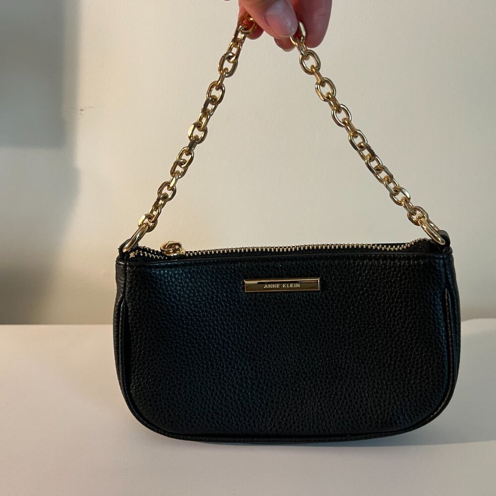 Anne Klein Women's Mini Crossbody Bag with Swag Chain